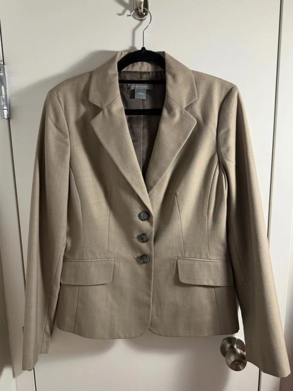 vintage Ann Taylor beige blazer